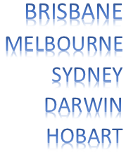 Brisbane, Melbourne, Darwin, Sydney, Hobart Removalists